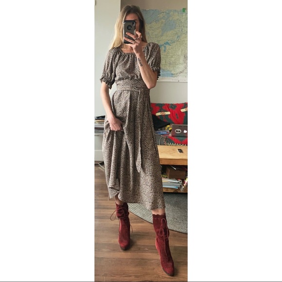 Handmade Vintage Inspired Bell Sleeve Midi dress - Picture 2 of 11